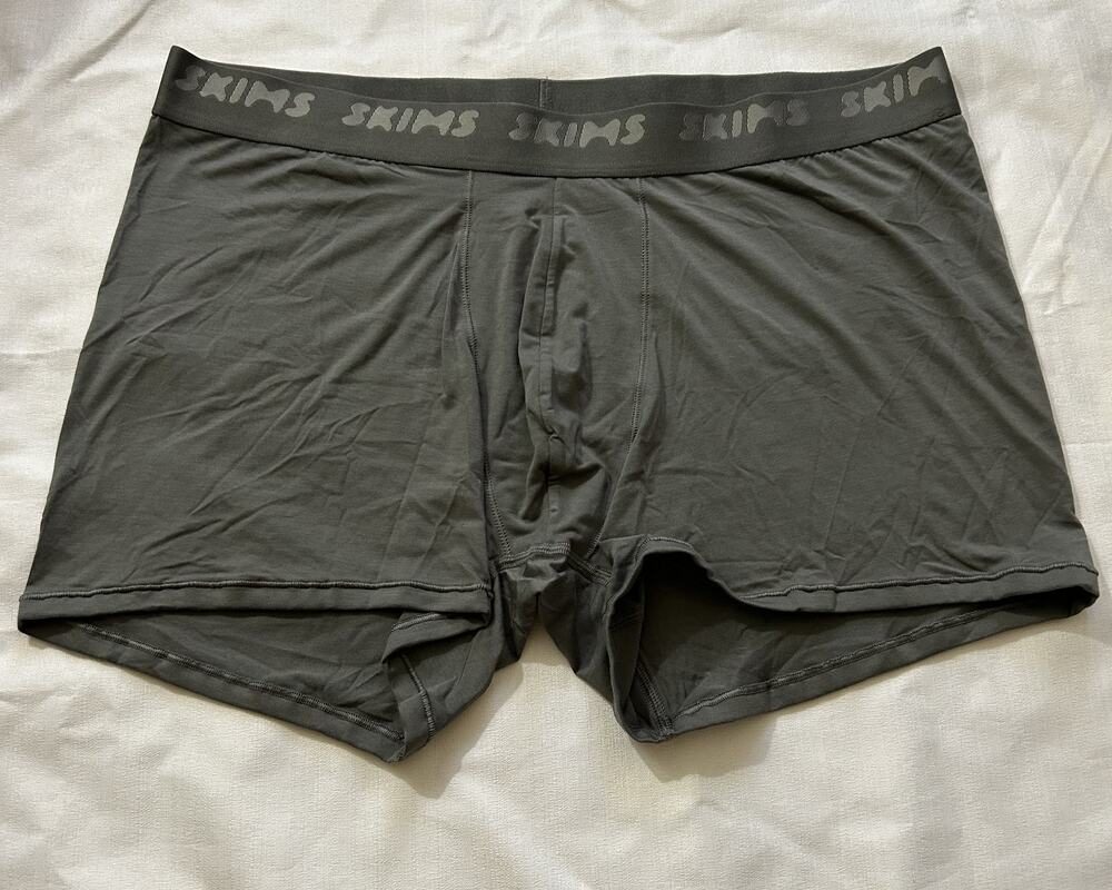Skims NWT Stretch 3inch Boxer Brief Gunmetal Size XL